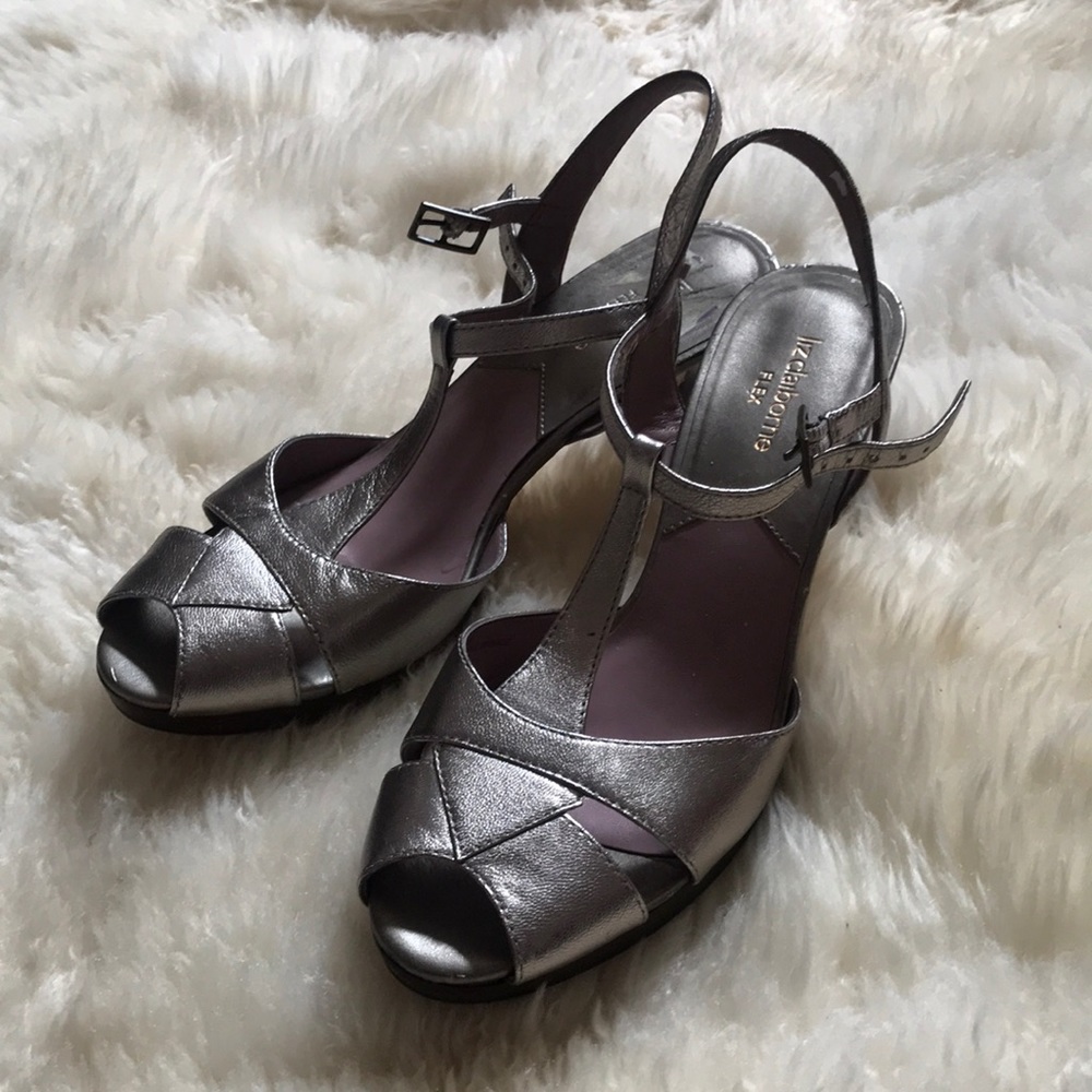 Silver Liz Claiborne Heels
